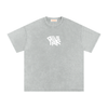 Stock Logo Snow Washed Oversized Cotton T-Shirt
