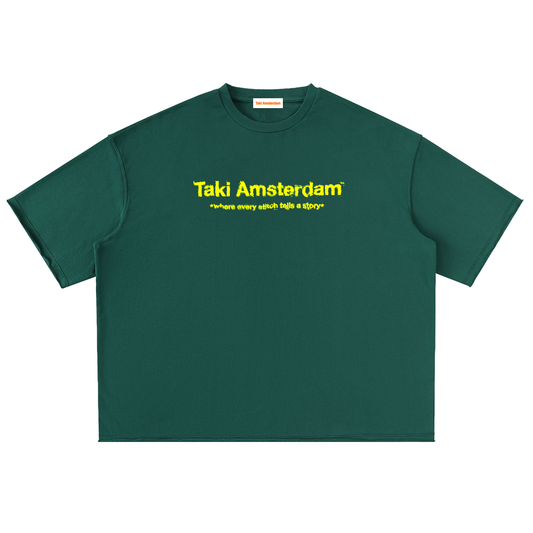 Tams Washed Rolled Hem Half Sleeve T-Shirt
