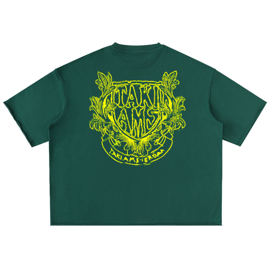 Tams Washed Rolled Hem Half Sleeve T-Shirt