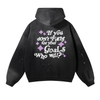 Goals Washed Frayed Fleece Hoodie