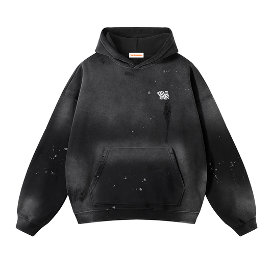 Goals Washed Frayed Fleece Hoodie