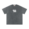 Stock Logo Snow Washed Oversized Cotton T-Shirt