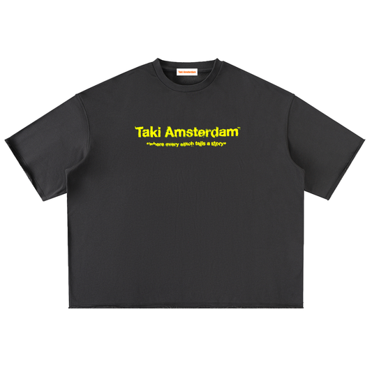 Tams Washed Rolled Hem Half Sleeve T-Shirt