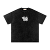 Stock Logo Snow Washed Oversized Cotton T-Shirt