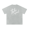 Stock Logo Snow Washed Oversized Cotton T-Shirt